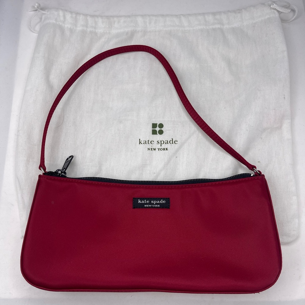 Kate spade New York Chili Red Nylon clutch purse